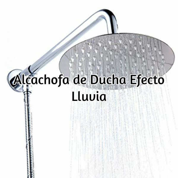 Alcachofa Ducha potente cabezal de ducha de baño de alta presión diseño ultrafino Insputer Alcachofa de Ducha Rociador Ducha Efecto Lluvia de 8 Pulgadas acero inoxidable 304 